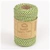 EVERLASTO 100 m - Spago originale Beautiful Bakers Twine (2 mm circa) (Apricot), verde lime