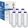 GOLDEN ICEPURE Filtro Acqua per Macchine da Caffè Compatibile Con De'Longhi DLSC002/SER3017 & 5513292811, Compatibile con De Longhi/ECAM/ESAM/ETAM/BCO, Serie EC, 6 pezzi