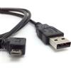 Cablecc - Cavo dati ad angolo retto da micro USB maschio a USB maschio, 1 m per i9500 N7100