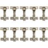 LIKERAINY 95 Grado Cerniera 26mm Battuta Esterna senza Ammortizzatore Montaggio Slide-on per Ante Mobili da Cucina Gabinetto Cerniere per Armadio Porta 10 Pezzi