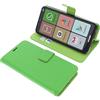 foto-kontor Custodia a Libro Compatibile con Brondi Amico Smartphone XL Nero Cover di Colore Verde