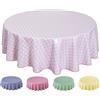 Home Direct Tovaglia in Tela Cerata plastificata,Tovaglia da Tavola in PVC, Rotonda 160cm Rosa