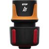 Fiskars Connettore Tubo STOP, Inserti SoftGrip, Misura Universale: Ø 1,9 cm (3/4''), 42 g, Nero/Arancione/Rosso, 1027081