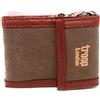Troop London Portafoglio Unisex in canvas e pelle Troop London Brown