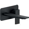 NOBILI RUBINETTERIA Nobili Rubinetterie - Seven miscelatore lavabo a parete completo NERO OPACO - Bocca Lunga