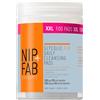 NIP & FAB Nip+Fab Nip + Fab Glycolic Acid Fix, Pads di pulizia con acido glicolico per uso quotidiano, Acido ialuronico, Amamelide, Acido AHA, Pulizia, Illuminazione, 100 pezzi