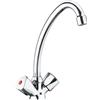 Cornat Li5, Miscelatore per Lavabo a 2 Manopole con Collo Orientabile Cromato