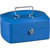 Idena 50033 - Cassetta portavalori Mini, dimensioni 125 x 95 x 60 mm, colore blu, 1 pz.