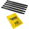 SabreCut 5 punte per cacciaviti di sicurezza SabreCut SCPTR100 Tri Wing TriWing punte taglie 0 1 2 3 4 x 100 mm (lunghezza)