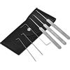 MULTIPICK ELITE 6 Lockpicking Set [6 Teile | 0,6 mm] Grimaldelli per Serratura - Kit Grimaldelli - Apri lucchetto - Kit Scassinatore incl. tenditore - Grimaldello & Scassinamento di serrature