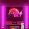 Lacasa 2 Pack Lampada da Terra LED RGB Dimmerabile con Telecomando, 10W 1500LM Smart Corner Lampada da Terra Moderna per Soggiorno Camera da Letto, Altezza 104CM