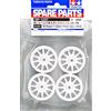 Tamiya 300051237 - Ruote M-Telaio Suzuki Swift (4), Bianco