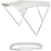 OSCULATI TENDALINO BARCA 3 ARCHI ALTO LARGHEZZA 185/195CM BIANCO CAPPOTTINA PARASOLE
