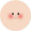 Visi in tessuto Stefy diam. cm 7,5