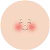 Visi in tessuto Becky diam. cm 16