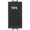 Bentel Security cover Eclipse2 Gewiss Chorus nero - ECL2C-CN