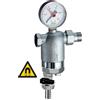 FAR FILTRO PER IMPIANTI SANITARI FAR 39F6 MF IN OTTONE CROMATO CON MANOMETRO