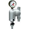 FAR FILTRO PER IMPIANTI SANITARI FAR 39A6 MF IN OTTONE CROMATO CON MANOMETRO