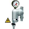 FAR FILTRO PER IMPIANTI SANITARI FAR 39M6 MF IN OTTONE CROMATO CON MANOMETRO