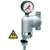 FAR FILTRO PER IMPIANTI SANITARI FAR 39M8 FF IN OTTONE CROMATO CON MANOMETRO