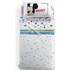 Caleffi 1001419 Cotone Disney Mickey Avventura Completo Lenzuola per Piazza e Mezza Letto, Multicolor