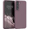 kwmobile Cover per Samsung Galaxy S22 Custodia - Back Case per Smartphone in Silicone TPU - Protezione Gommata - uva
