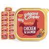 Edgard & Cooper Cibo umido per cani, Senior, (Salmone/Pollo, 150g x 11),umido cani, carne fresca e ingredienti naturali, senza cereali, ipoallergenico, senza zuccheri aggiunti