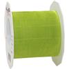 PRÄSENT C.E. PATTBERG SHEER Nastro organza color lime, nastro chiffon per pacchi regalo, lungh. 25 m, largh. 72 mm, nastro largo per incartare regali, decorare, bricolage, nastri decorativi tessuto
