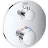 Grohe miscelatore termostatico Grohe Grohtherm per doccia con deviatore a 2 vie, finitura cromo - 24076000