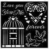 Stencil You and me Love me