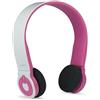 HI-FUN Hi-Edo Cuffie Bluetooth con Design Minimal White Pink