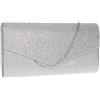 SwankySwans, pochette "Montary", con strass, Argento (Silver (Silver)), Taglia unica