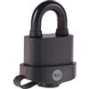 Yale Lucchetto di alta sicurezza resistente agli agenti atmosferici Y220B/51/118/1 corpo 50mm, arco in acciaio indurito, 3 chiavi