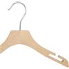 Gruccia legno TP 02 per capospalla stretto con intagli in legno naturale 30 cm