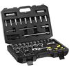 STANLEY set chiavi a bussola attacco misto 1/4 e 1/2 - 71 pz