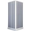 BoxDoccia BOX DOCCIA 75x75 a due lati a soffietto apertura centrale in pvc h185