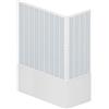 Rollplast BGAL1CONCC28170 Box Vasca a Soffietto, Dim.70 x 170 x H 150 cm, in PVC, Lati, Due Ante, con Apertura angolare, Bianco