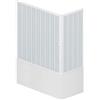 ROLLPLAST PINTO Box Vasca a Soffietto Liberte' 70x170 H. 150 cm in PVC a due lati con due ante ad Apertura angolare colore Bianco
