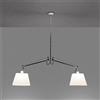 Artemide Tolomeo Basculante Sospensione 2 Bracci Diffusore Carta Pergamena cm. 32