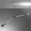 Artemide Tolomeo Sospensione Due Bracci Diffusore Alluminio