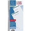 Exacompta Carnet spirale 29,7x14cm - a faire ce jour - 125 feuilles