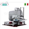 TECHNOCHEF - Affettatrice verticale per salumi, trasmissione ad ingranaggi, lama 370 mm, Braccio pressasalume autobloccante a colonnina