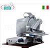 TECHNOCHEF - Affettatrice verticale per salumi, trasmissione ad ingranaggi, lama 370 mm, Braccio pressalume autobloccante snodato