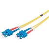DIGITUS DK-2922-01 - Cavo In Fibra Ottica OS2 - 1 m - da SC a SC - Duplex - 1/10 Gbit/s - Cavo LAN In Fibra Ottica Monomodale SM - Tipo Di Fibra: 9/125 µ - Giallo (Yellow)