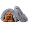 PETCUTE Letto per Cani Lettini per Gatti Calda Cuccia per Gatti Divano per Gatto Cuccia per Cane Grotta di Gatto Grigio M
