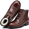 SL-Saint Stivali classici da uomo fatti a mano con punta morbida, impermeabili, in pelle bovina e lana d'Istria (Nero Pelle Fodera, Adulto, Uomo, 42, Numero, Sistema Taglie Calzature EU, Media)