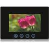 FP-TECH VIDEOCITOFONO 2 FILI 1 2 3 4 MONITOR LCD TOUCH FAMILIARE BIFAMILIARE CONDOMINIALE TELECAMERA (1 Monitor 7 Nero)
