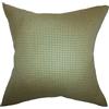 The Pillow Collection Jhode Plaid Cuscino Marrone, Verde