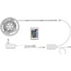 Briloner - Striscia LED 5m, striscia LED Wifi, Bluetooth, RGB, controllo app, striscia flessibile con telecomando, autoadesivo, IP20, bianco, 5.000x10x3mm (LxWxH)