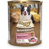 Stuzzy Dog Monoprotein cotti al vapore 800 gr - Maiale - Confezione da 6 pezzi - Umido Monoproteico Cane